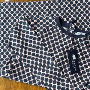 Toobydoo Navy and White Polka Dot Kids Formal Dress